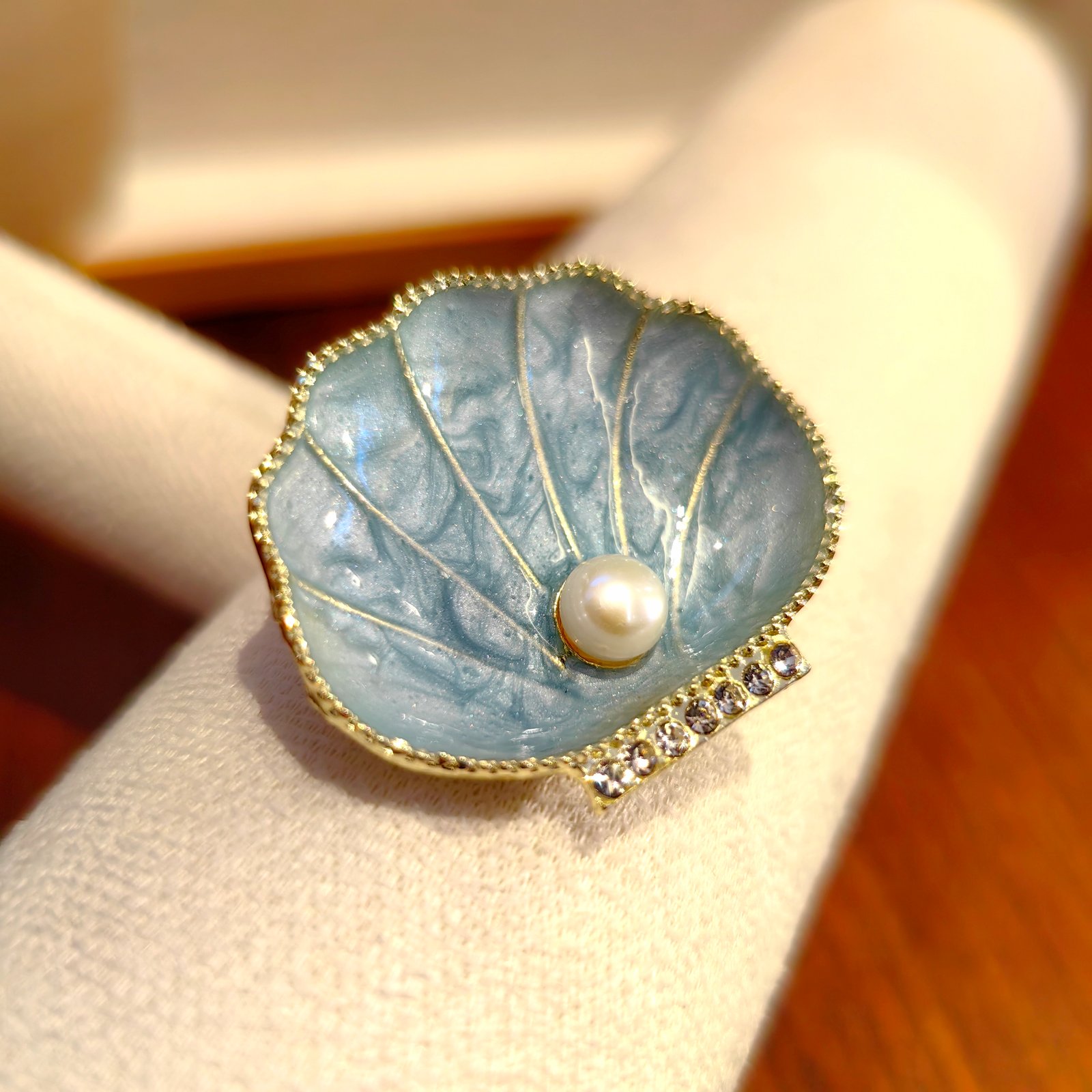 [EN] Ocean Style Shell &amp; Pearl Brooch [CN] 海洋风贝壳珍珠胸针